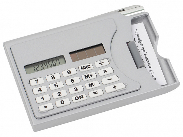 Визитница «Бухгалтер» с калькулятором и ручкой с логотипом в Балашихе заказать по выгодной цене в кибермаркете AvroraStore