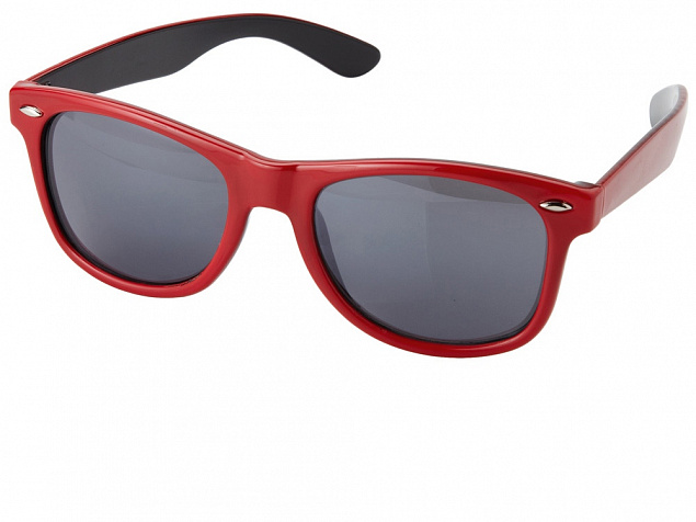 Очки солнцезащитные Crockett, красный/черный с логотипом в Балашихе заказать по выгодной цене в кибермаркете AvroraStore