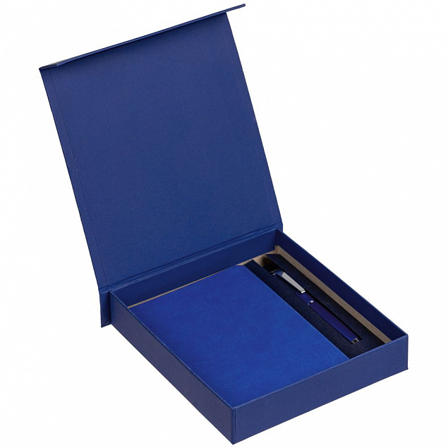 Коробка Bright, синяя с логотипом в Балашихе заказать по выгодной цене в кибермаркете AvroraStore