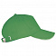 Бейсболка LONG BEACH, ярко-зеленая с белым с логотипом в Балашихе заказать по выгодной цене в кибермаркете AvroraStore