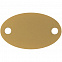 Шильдик металлический Alfa Oval, золотистый с логотипом в Балашихе заказать по выгодной цене в кибермаркете AvroraStore