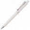 Ручка шариковая Raja Chrome, белая с логотипом в Балашихе заказать по выгодной цене в кибермаркете AvroraStore