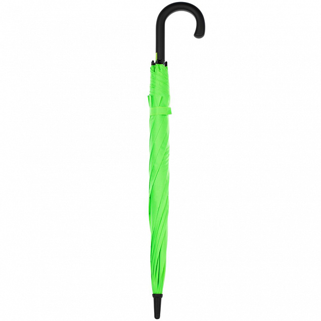Зонт-трость Undercolor с цветными спицами, зеленое яблоко с логотипом в Балашихе заказать по выгодной цене в кибермаркете AvroraStore