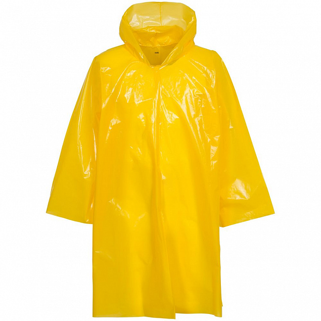 Дождевик-плащ CloudTime, желтый с логотипом в Балашихе заказать по выгодной цене в кибермаркете AvroraStore