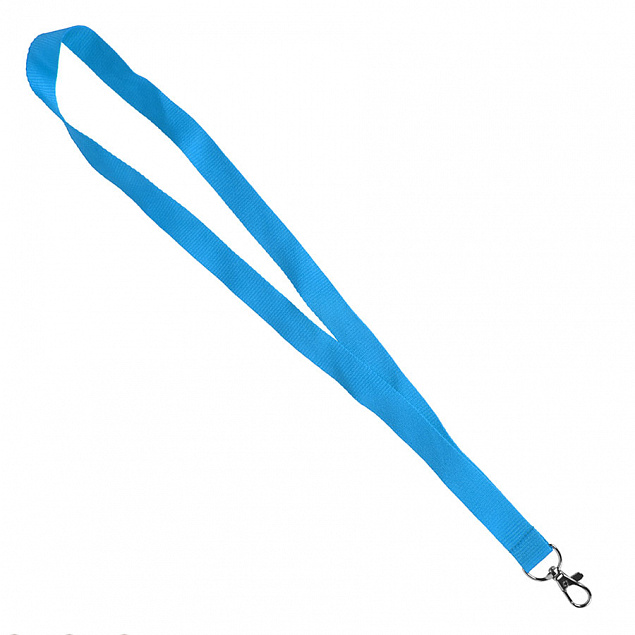 Ланъярд NECK, голубой, полиэстер, 2х50 см с логотипом в Балашихе заказать по выгодной цене в кибермаркете AvroraStore
