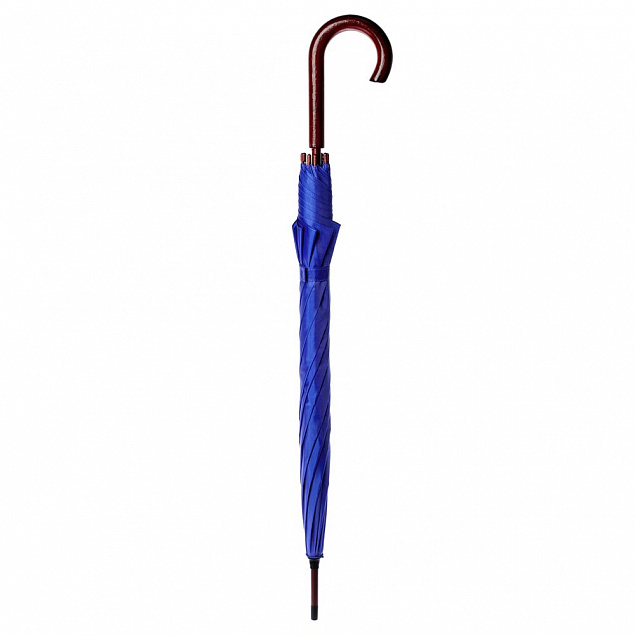 Зонт-трость Standard, ярко-синий с логотипом в Балашихе заказать по выгодной цене в кибермаркете AvroraStore