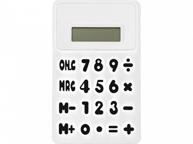 Калькулятор Splitz, белый с логотипом в Балашихе заказать по выгодной цене в кибермаркете AvroraStore