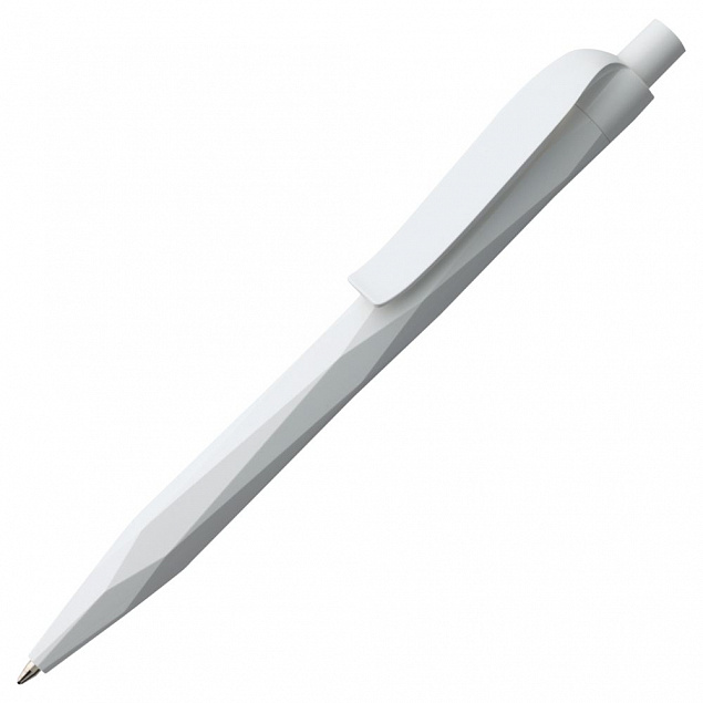 Ручка шариковая Prodir QS20 PMP-P, белая с логотипом в Балашихе заказать по выгодной цене в кибермаркете AvroraStore