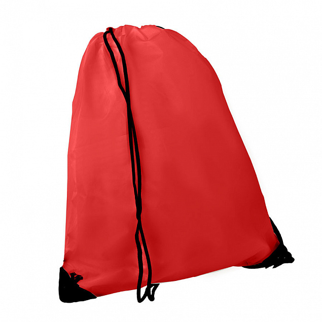 Рюкзак мешок с укреплёнными уголками BY DAY, красный, 35*41 см, полиэстер 210D с логотипом в Балашихе заказать по выгодной цене в кибермаркете AvroraStore