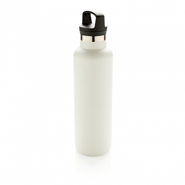 Герметичная вакуумная бутылка, белая с логотипом в Балашихе заказать по выгодной цене в кибермаркете AvroraStore