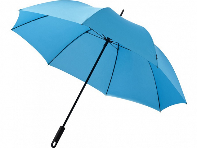 Зонт-трость Halo, механический 30, аква с логотипом в Балашихе заказать по выгодной цене в кибермаркете AvroraStore