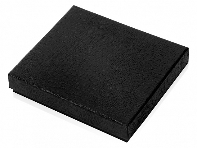 Подарочная коробка 13 х 14,8 х 2,9 см, черный с логотипом в Балашихе заказать по выгодной цене в кибермаркете AvroraStore