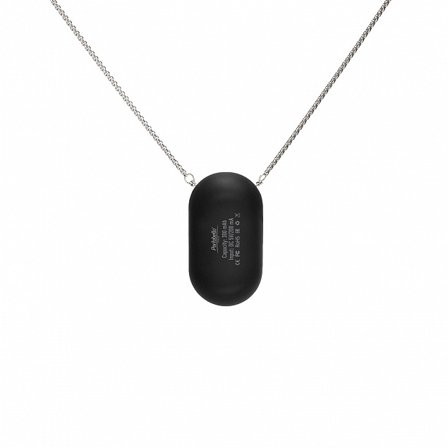 Портативный дезинфектор-ионизатор, черный, покрытие soft touch с логотипом в Балашихе заказать по выгодной цене в кибермаркете AvroraStore