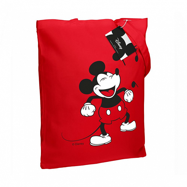 Холщовая сумка «Микки Маус. Sing With Me», красная с логотипом в Балашихе заказать по выгодной цене в кибермаркете AvroraStore
