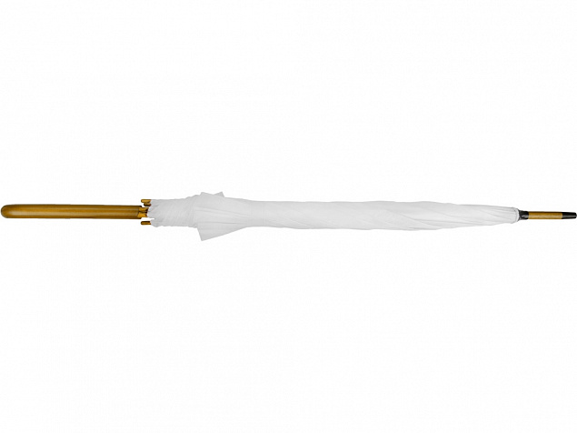 Зонт-трость Радуга, белый с логотипом в Балашихе заказать по выгодной цене в кибермаркете AvroraStore