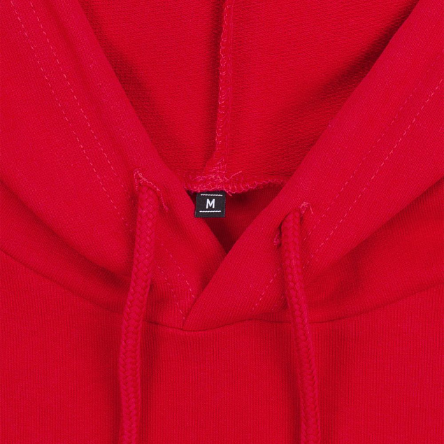 Толстовка с капюшоном женская Hoodie, красный меланж с логотипом в Балашихе заказать по выгодной цене в кибермаркете AvroraStore