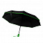 Противоштормовой автоматический зонт Line, зеленый с логотипом в Балашихе заказать по выгодной цене в кибермаркете AvroraStore