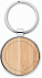Брелок круглый бамбук с логотипом в Балашихе заказать по выгодной цене в кибермаркете AvroraStore