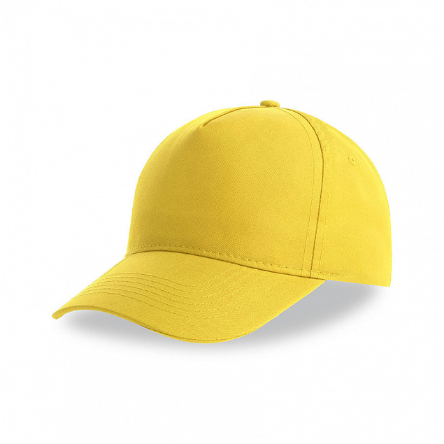 Бейсболка RECY FIVE, желтый, 5 клиньев, 100 % переработанный полиэстер, липучка с логотипом в Балашихе заказать по выгодной цене в кибермаркете AvroraStore