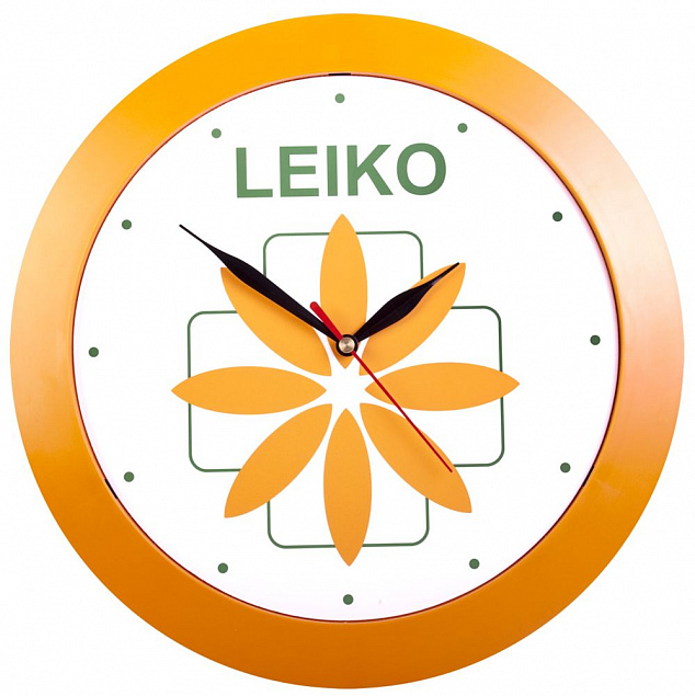 Часы настенные Vivid Large, оранжевые с логотипом в Балашихе заказать по выгодной цене в кибермаркете AvroraStore