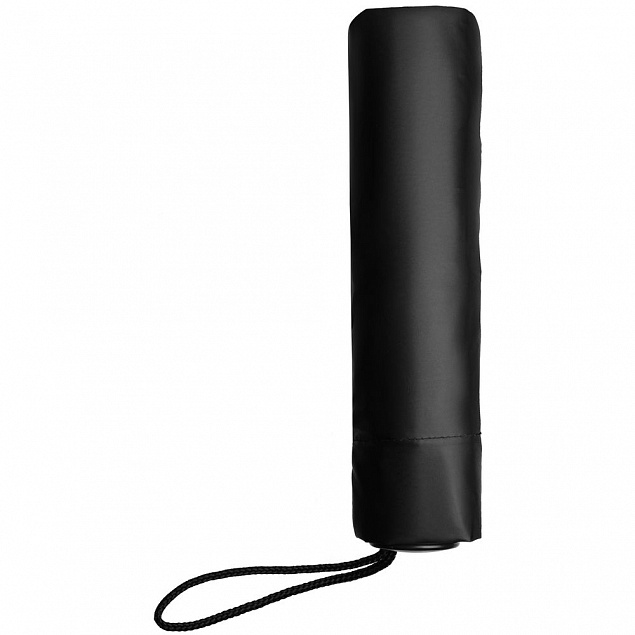 Зонт складной с защитой от УФ-лучей Sunbrella, черный с логотипом в Балашихе заказать по выгодной цене в кибермаркете AvroraStore