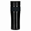 Термокружка вакуумная Polo 500 ml,  черная (черная манжета) с логотипом в Балашихе заказать по выгодной цене в кибермаркете AvroraStore