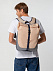 Рюкзак coolStuff Plus, бежевый c темно-синим с логотипом в Балашихе заказать по выгодной цене в кибермаркете AvroraStore