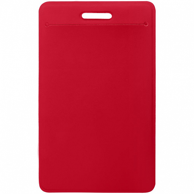 Чехол для пропуска с ретрактором Dorset, красный с логотипом в Балашихе заказать по выгодной цене в кибермаркете AvroraStore