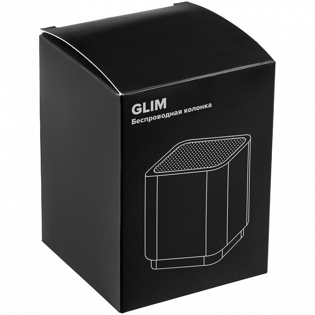 Беспроводная колонка с подсветкой логотипа Glim, черная с логотипом в Балашихе заказать по выгодной цене в кибермаркете AvroraStore