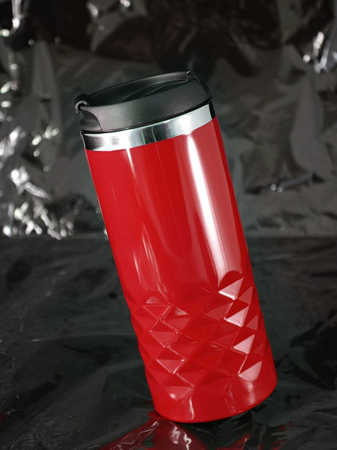 Термостакан Prism, красный с логотипом в Балашихе заказать по выгодной цене в кибермаркете AvroraStore