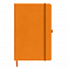 Бизнес-блокнот А5  "Silky", оранжевый,  твердая обложка,  в клетку с логотипом в Балашихе заказать по выгодной цене в кибермаркете AvroraStore