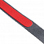 Лента для бейджа с ретрактором Devon, серая с красным с логотипом в Балашихе заказать по выгодной цене в кибермаркете AvroraStore