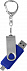 Флешка Double Twist 16 Гб синяя с логотипом в Балашихе заказать по выгодной цене в кибермаркете AvroraStore
