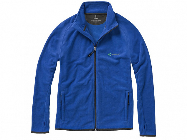 Куртка флисовая Brossard мужская, синий с логотипом в Балашихе заказать по выгодной цене в кибермаркете AvroraStore