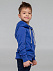 Толстовка с капюшоном детская Kirenga Kids, ярко-синяя с логотипом в Балашихе заказать по выгодной цене в кибермаркете AvroraStore