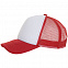 Бейсболка BUBBLE, красная с белым с логотипом в Балашихе заказать по выгодной цене в кибермаркете AvroraStore