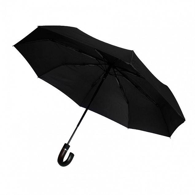 Автоматический противоштормовой зонт Конгресс - Черный AA с логотипом в Балашихе заказать по выгодной цене в кибермаркете AvroraStore