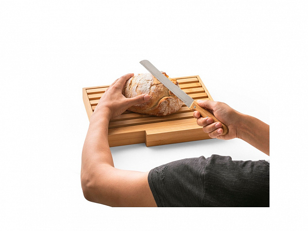 Хлебная доска с ножом «PASSARD» с логотипом в Балашихе заказать по выгодной цене в кибермаркете AvroraStore