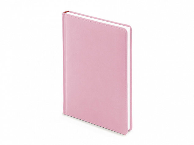 Ежедневник недатированный А5 Velvet, зефирный розовый с логотипом в Балашихе заказать по выгодной цене в кибермаркете AvroraStore