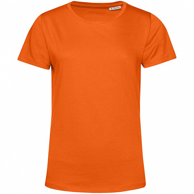 Футболка женская E150 Organic, оранжевая с логотипом в Балашихе заказать по выгодной цене в кибермаркете AvroraStore