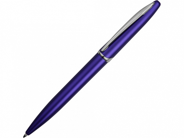 Ручка шариковая Империал, синий металлик с логотипом в Балашихе заказать по выгодной цене в кибермаркете AvroraStore