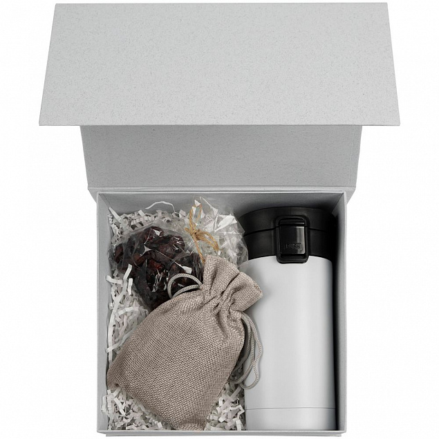 Коробка Eco Style, белая с логотипом в Балашихе заказать по выгодной цене в кибермаркете AvroraStore