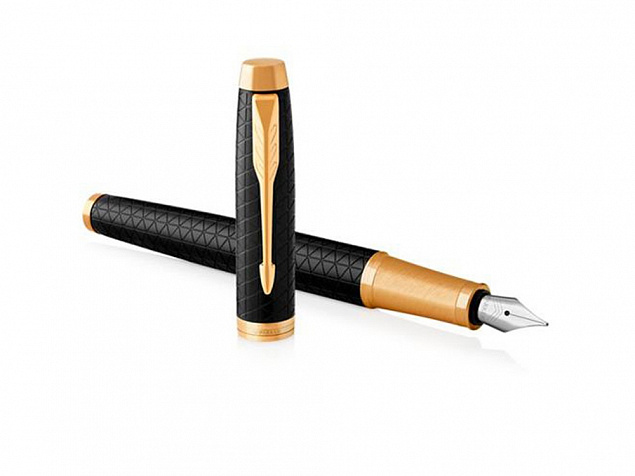 Ручка перьевая Parker IM Premium Black GT с логотипом в Балашихе заказать по выгодной цене в кибермаркете AvroraStore