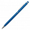 Шариковая ручка Touch Tip, голубая с логотипом в Балашихе заказать по выгодной цене в кибермаркете AvroraStore