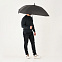 Зонт-трость с квадратным куполом, Mistral, черный с логотипом в Балашихе заказать по выгодной цене в кибермаркете AvroraStore