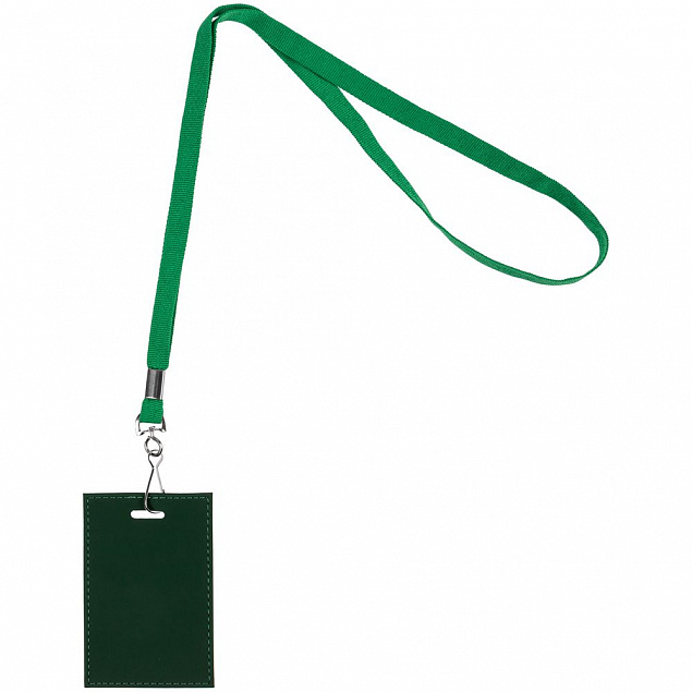 Лента с карабином Colorplan, зеленая с логотипом в Балашихе заказать по выгодной цене в кибермаркете AvroraStore