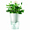 Горшок для растений с функцией самополива Flowerpot, фарфоровый, голубой с логотипом в Балашихе заказать по выгодной цене в кибермаркете AvroraStore