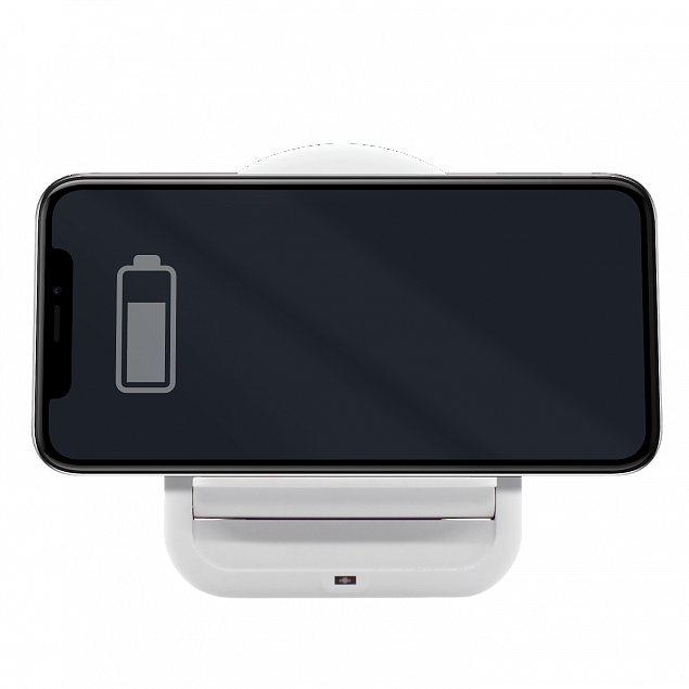 Беспроводное зарядное устройство Flatty (белый) с логотипом в Балашихе заказать по выгодной цене в кибермаркете AvroraStore