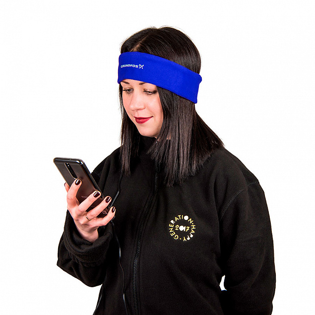 Повязка на голову MARKIZ с наушниками с логотипом в Балашихе заказать по выгодной цене в кибермаркете AvroraStore