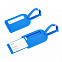 Бирка багажная "Полет", синяя с логотипом в Балашихе заказать по выгодной цене в кибермаркете AvroraStore